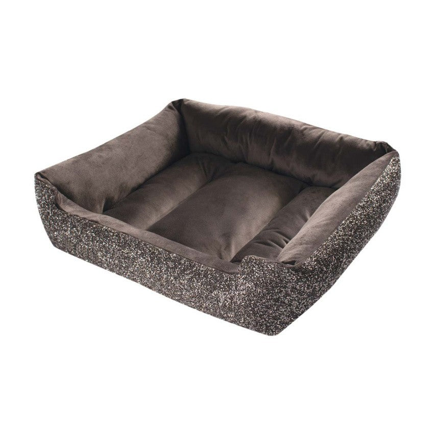 Rhinestone Square Pet Bed