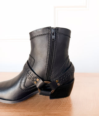Smithy Suede Ankle Boot in Black