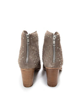 Twilight Studded Heeled Ankle Boot in Taupe - Pirates and Pearls Boutique