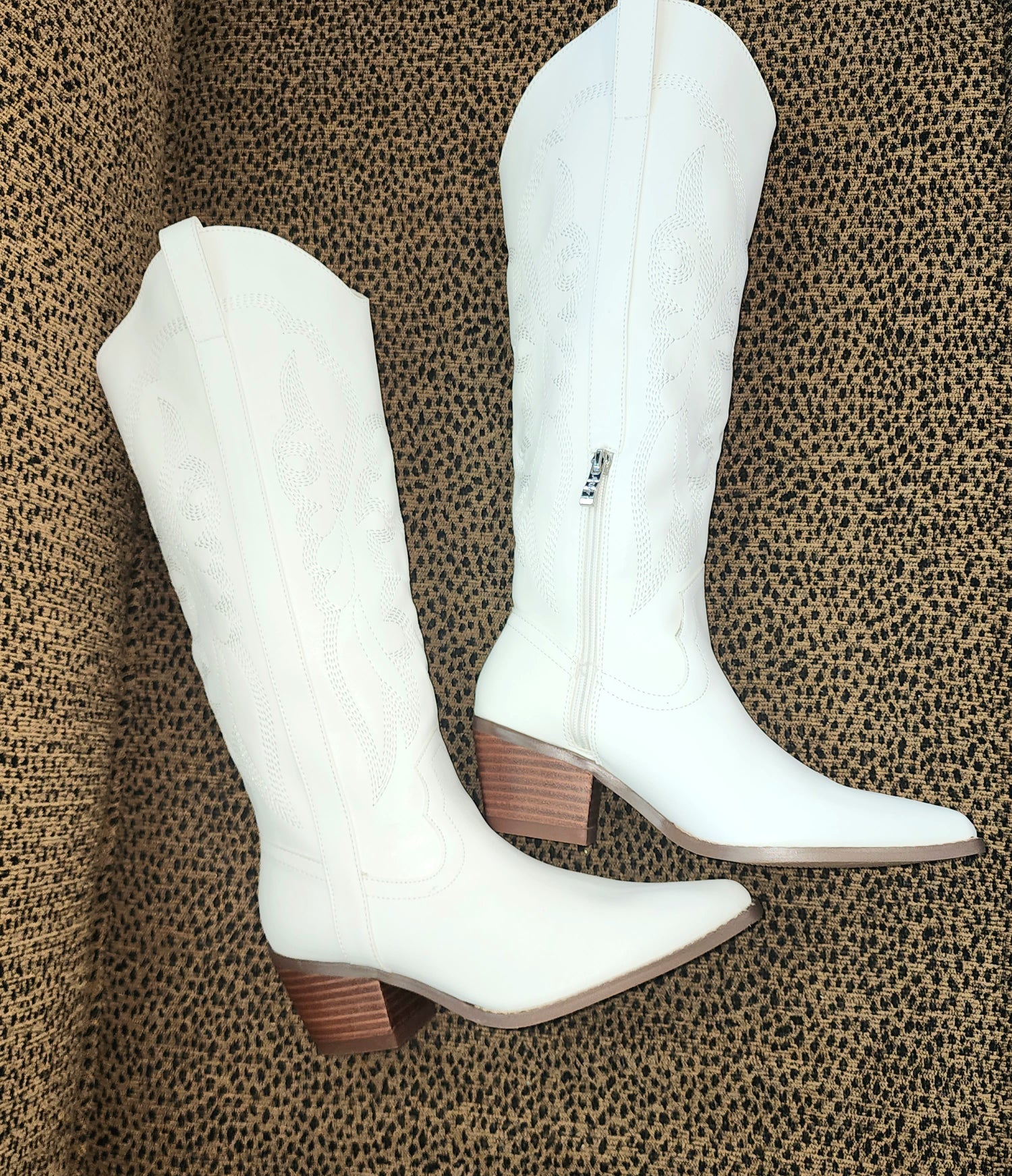 Tall White Boots - Pirates and Pearls Boutique